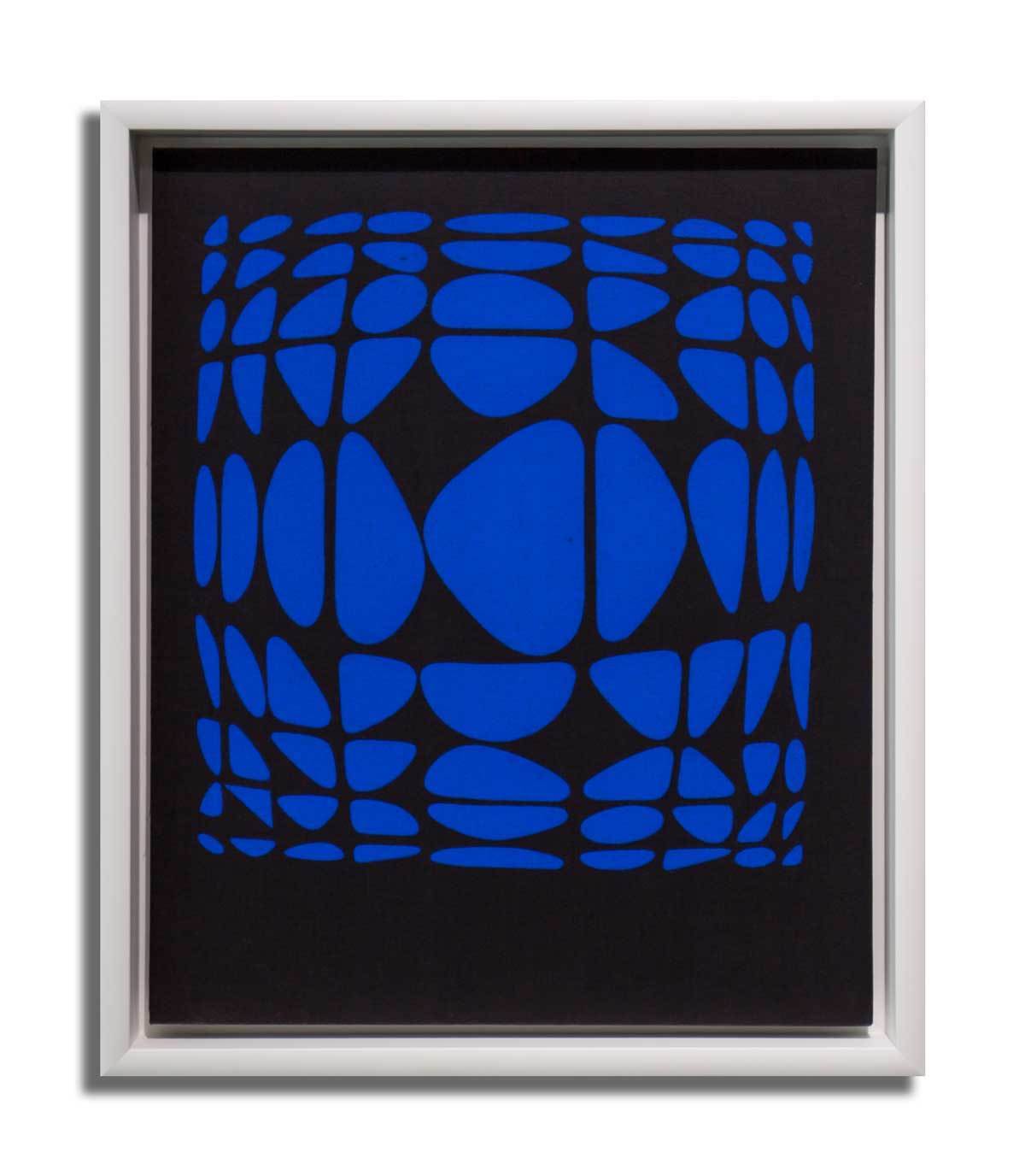 Victor Vasarely Original Serigraph on Canvas Board