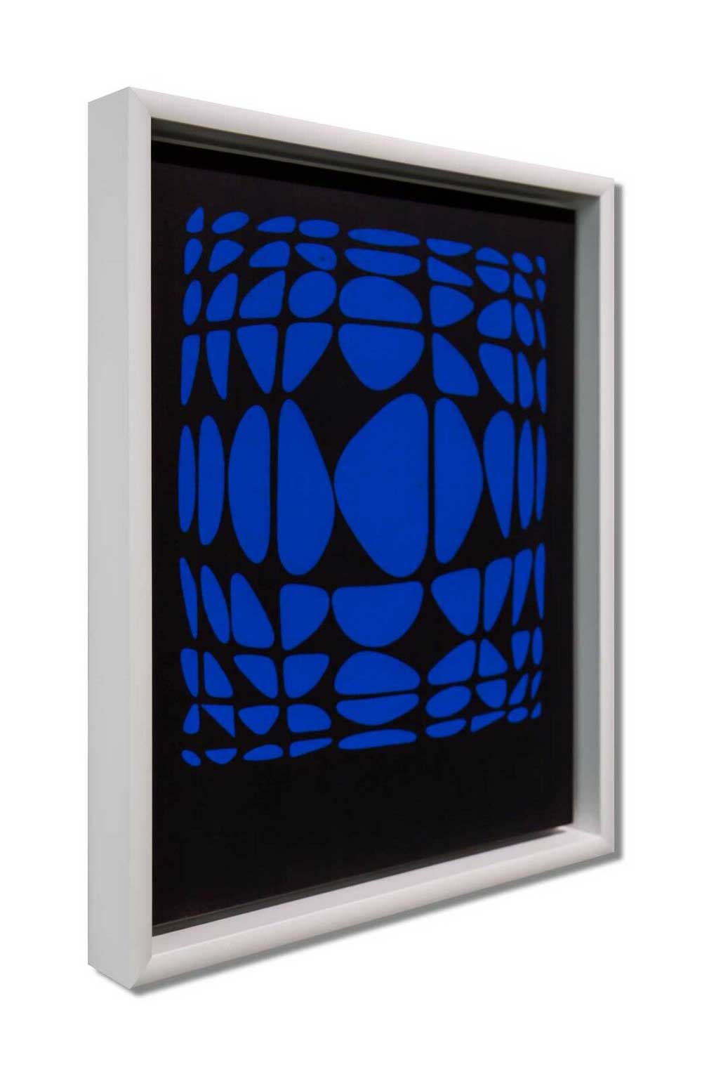 Victor Vasarely Original Serigraph on Canvas Board