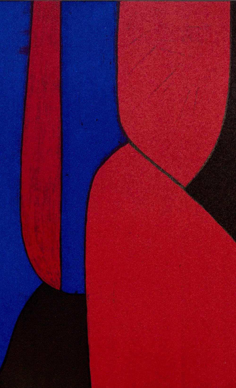 Victor VASARELY Original LITHOGRAPH 1972 Limited Ed. on RIVES w/Frame