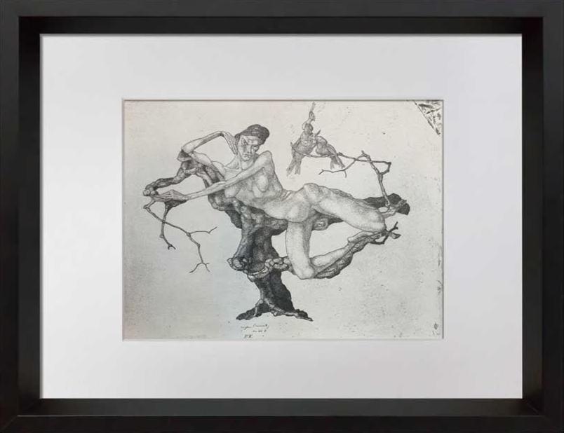 Paul KLEE Lithograph LTD Edition “Virgin in the Tree" w/Archival FRAME