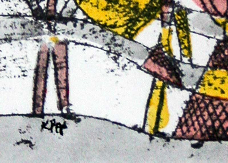 Paul KLEE Lithograph Color LIMITED Ed. “Lanternenfest Bauhaus" w/Archival Frame