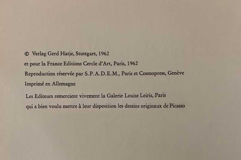 Pablo Picasso Linogravure Limited Edition "Le Vase de Fleurs” w/ Frame