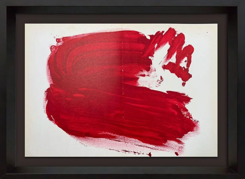 Antoni TAPIES Lithograph ORIGINAL 1973, LIMITED Edition no.99