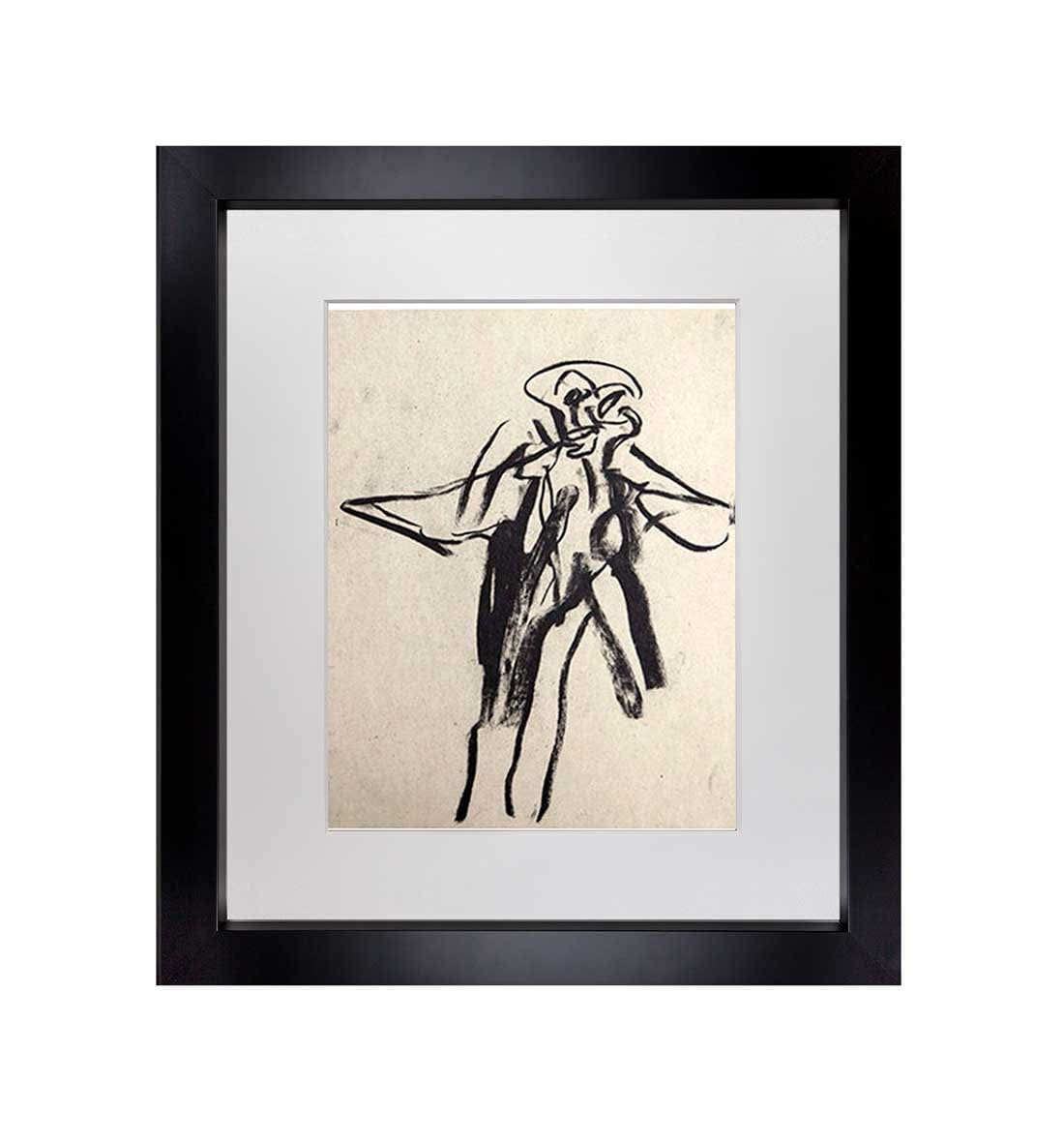 Willem DE KOONING Lithograph ORIGINAL "...Angel" Ltd. EDITION, w/Frame