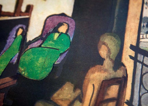 Henri Matisse Lithograph "The Painter and his Model"