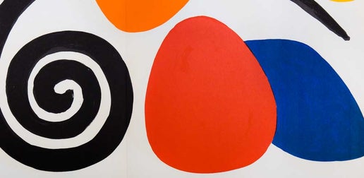 Alexander Calder Original Color Lithograph LIMITED Ed. | 1968 | Frame Included