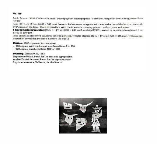 Pablo Picasso Lithograph "Le Magicien Aux Toros"