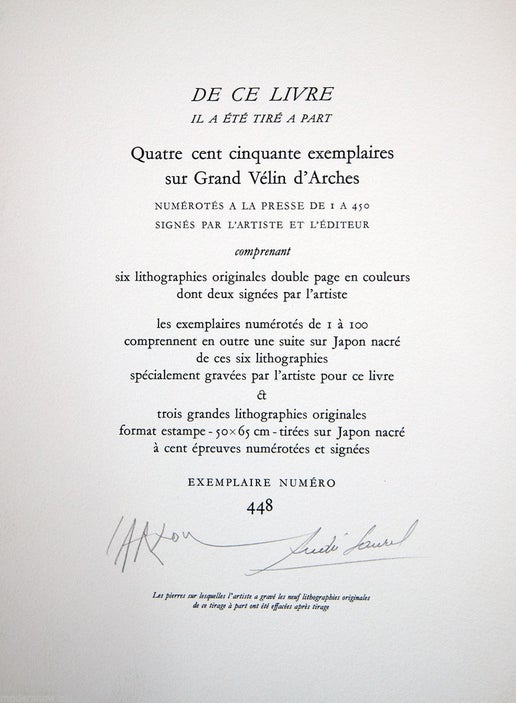 Jean Carzou Limited Edition Lithograph "Antibes"