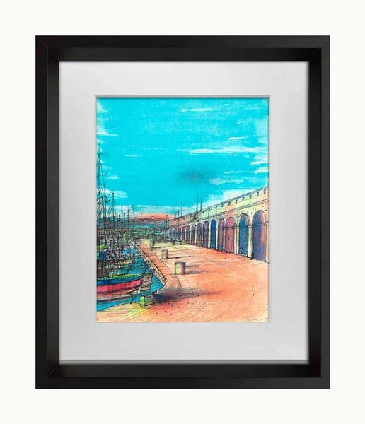 Jean Carzou Limited Edition Lithograph "Antibes"