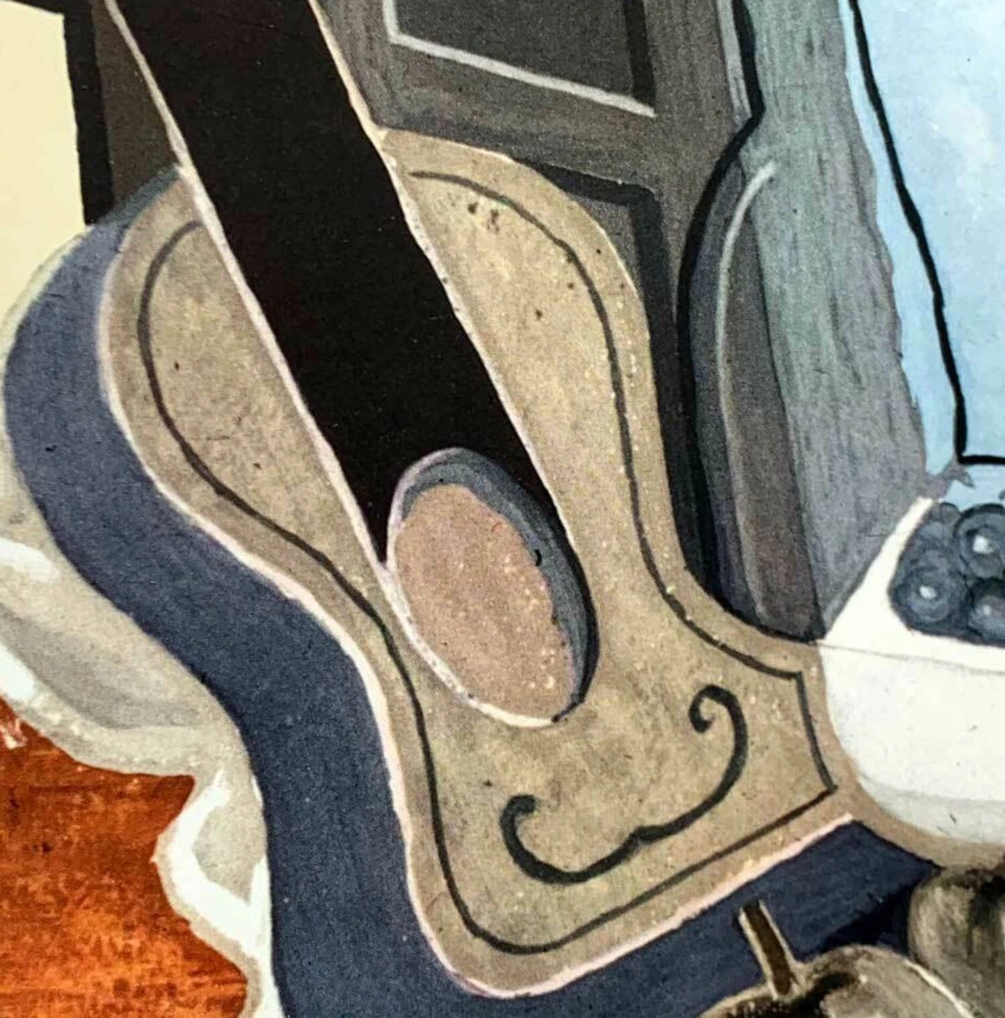 Juan Gris Lithograph Limited Edition ed. no.295 ~ Still life w/Guitar ~RARE