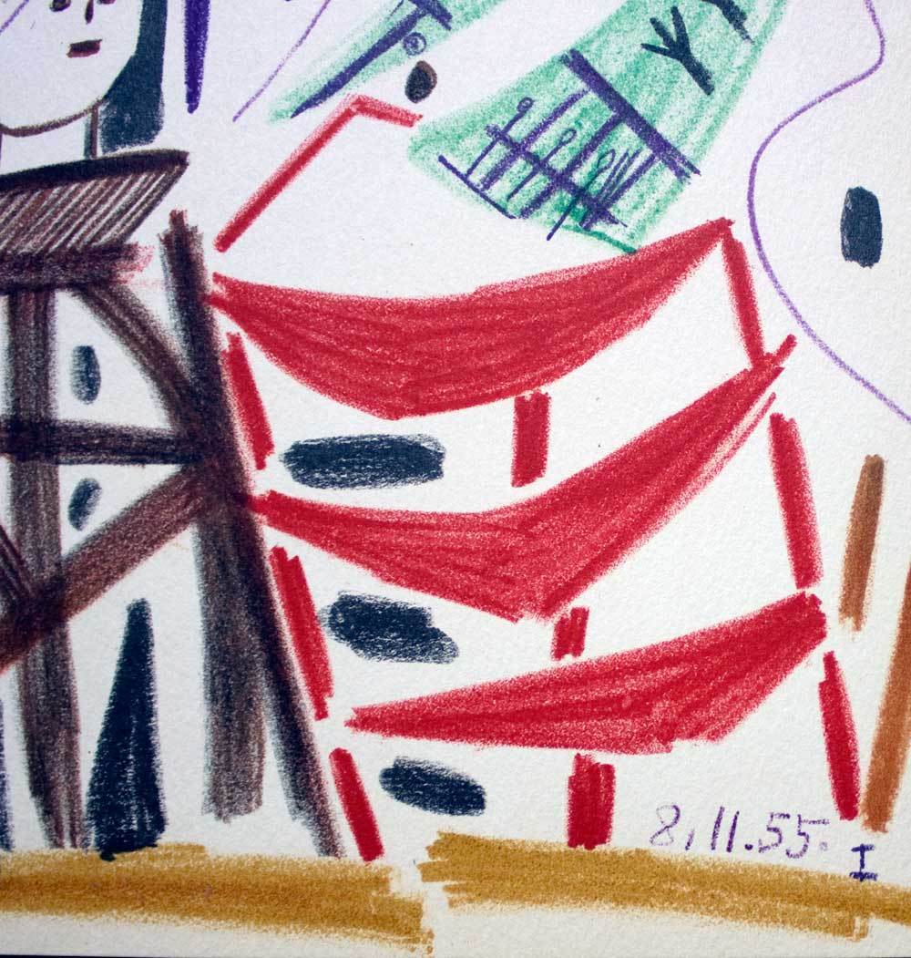 Pablo Picasso Limited Ed. n°332 Color Lithograph +Ref:c101