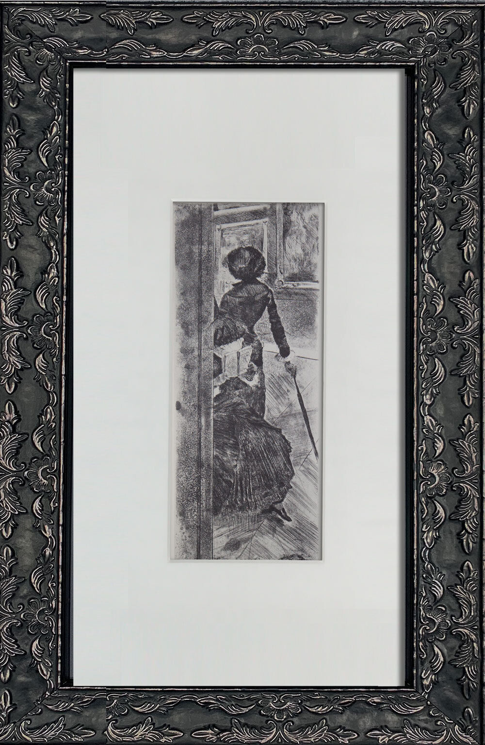 Edgar DEGAS Limited Edition LITHOGRAPH ~ "Au Louvre...Mary Cassatt"