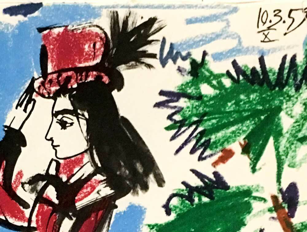 Pablo PICASSO Lithograph LIMITED Edition Jacqueline 10.3.59 w/ Cat. Ref. C112