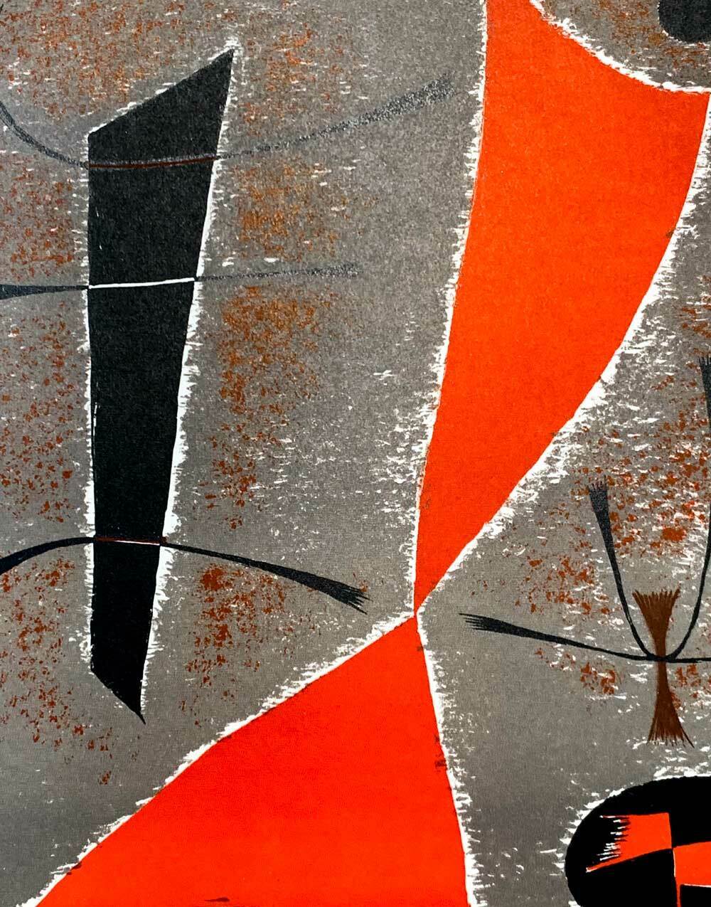 Gustave Singier LIMITED Edition Lithograph 1955 w/ Archival Frame