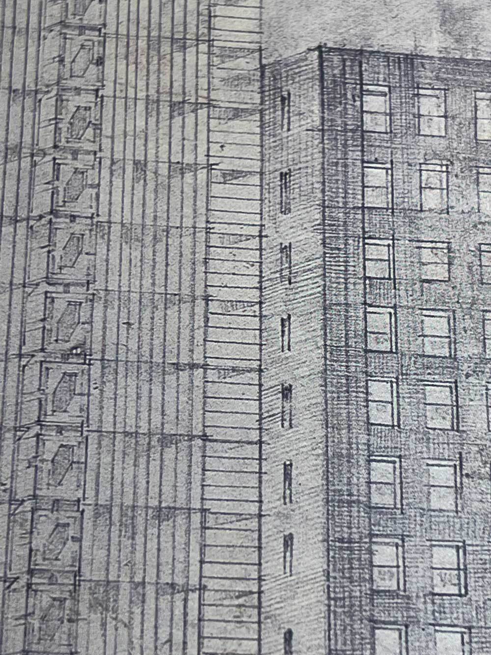 Frank Lloyd WRIGHT Lithograph LIMITED Edition "National Life Insurance Bldg" IL