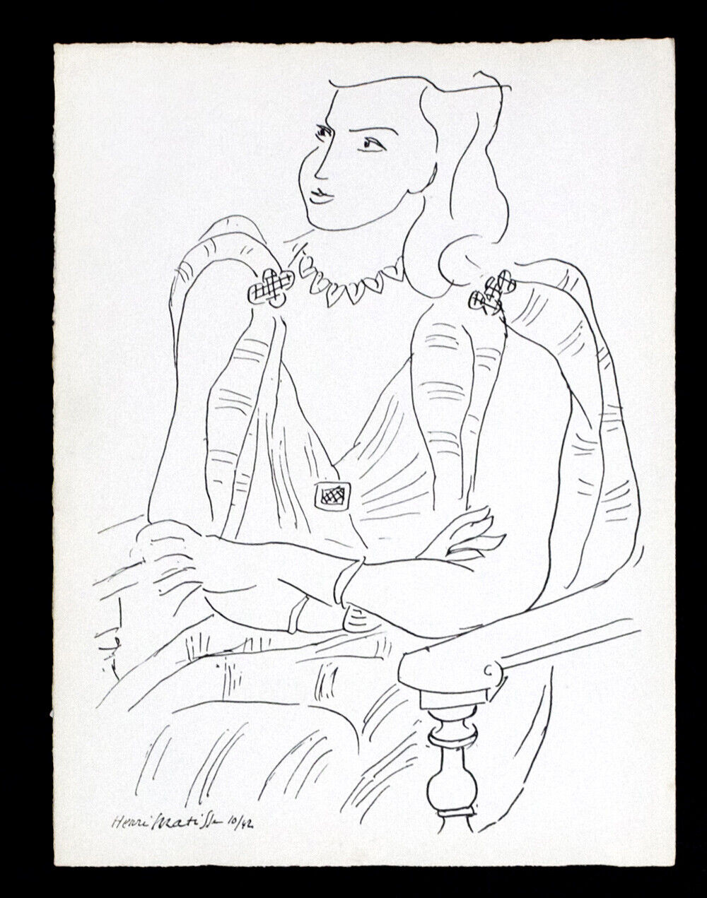 Henri Matisse Lithograph "Annelies" Signed/ Original Ltd. Ed.