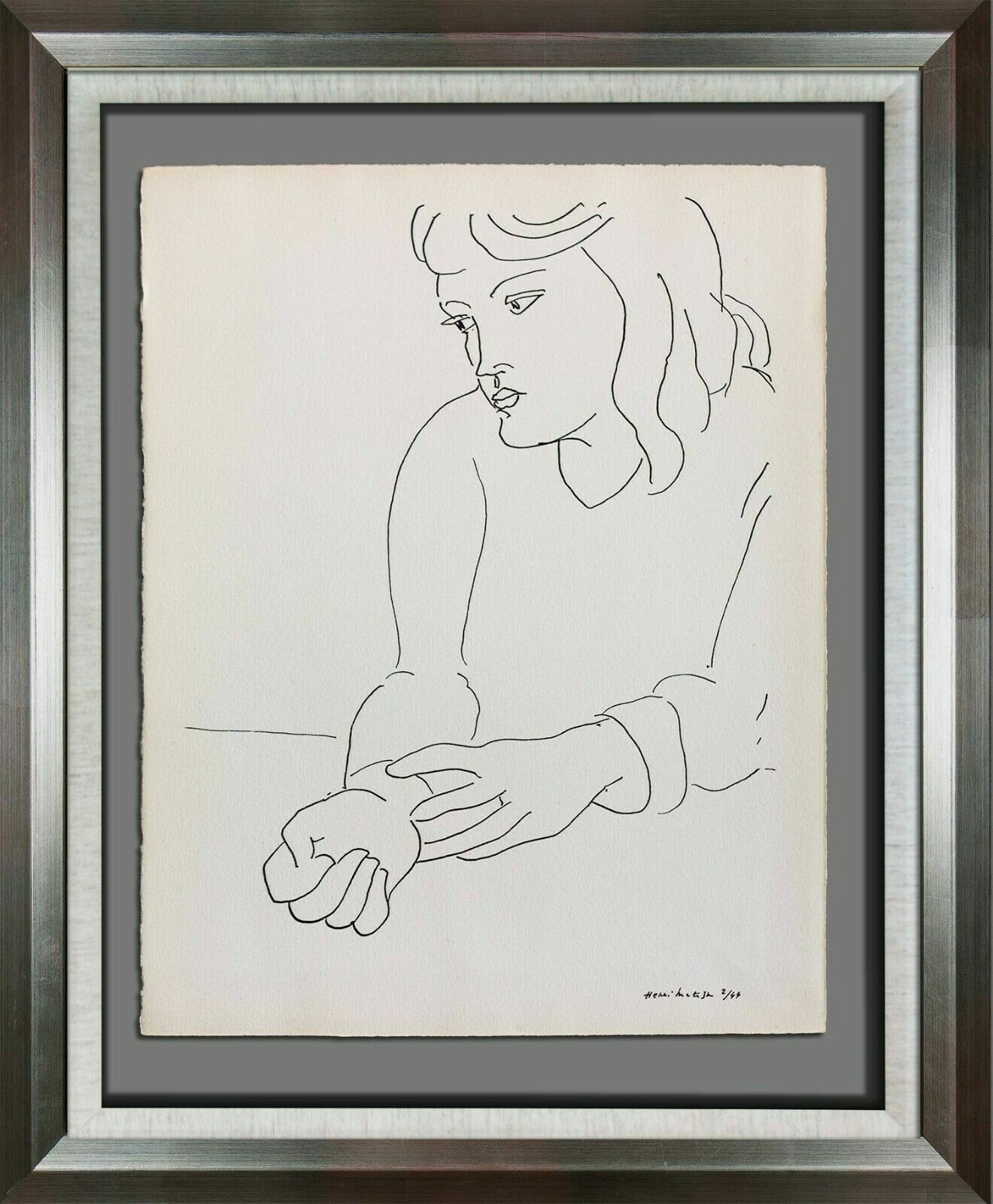 Henri Matisse Lithograph "Monique" Limited Edition