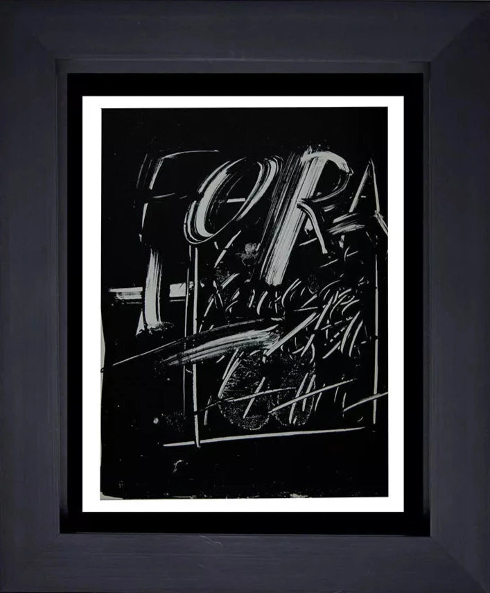 Antoni TAPIES Original LIMITED Ed Lithograph 1974 +Archival Custom FRAME