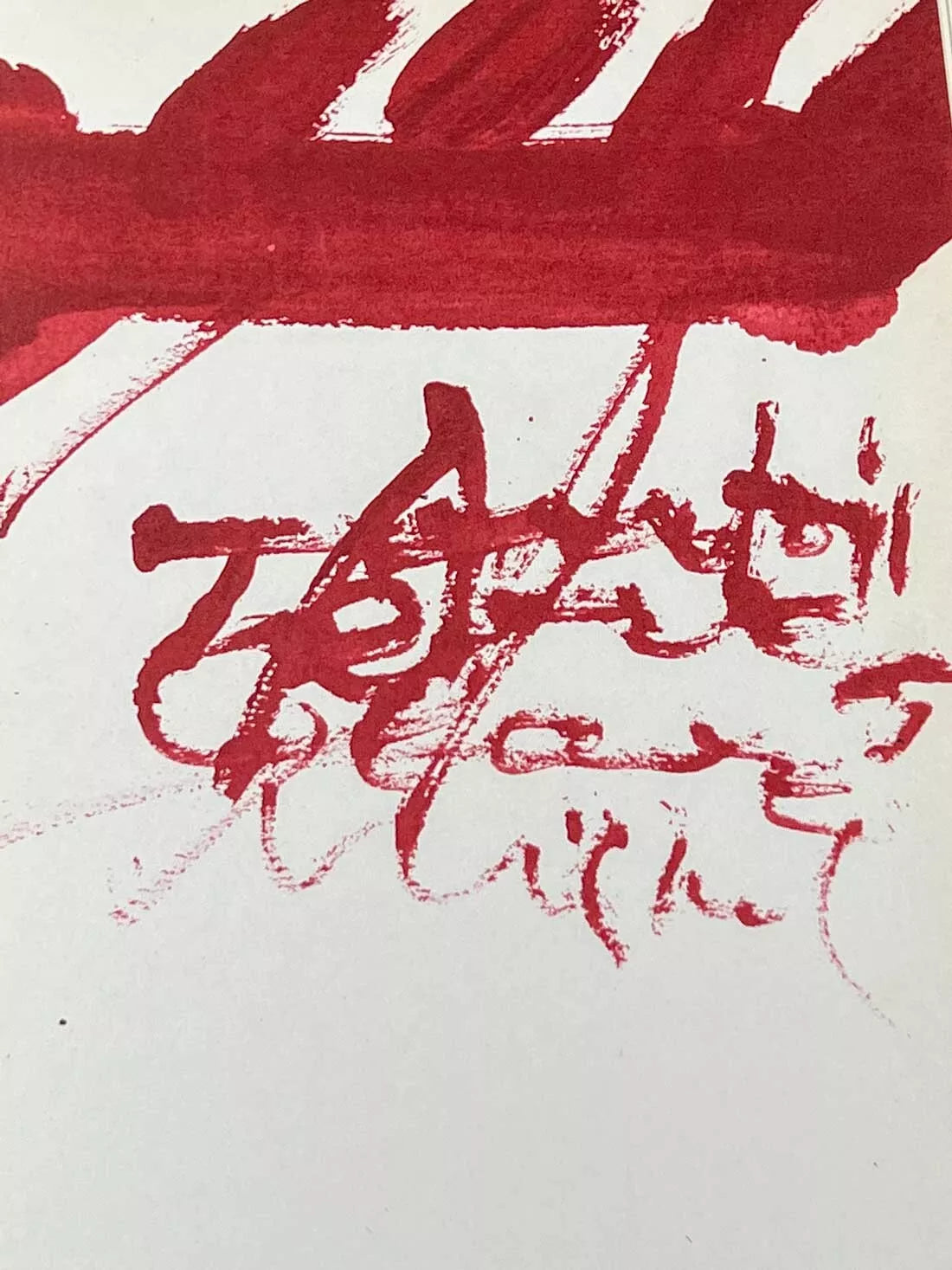 Antoni TAPIES Lithograph ORIGINAL 1973, (2pc set) LIMITED Edition no.99