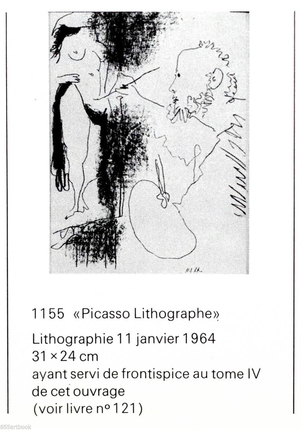 Pablo Picasso Lithograph "The Artist with his model"