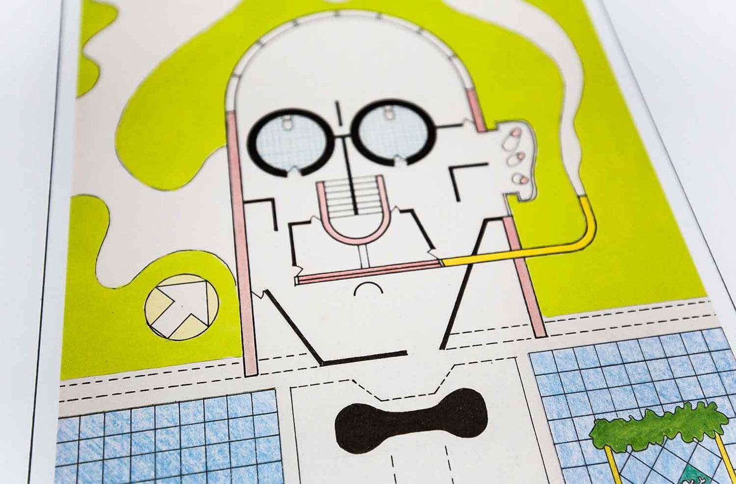 Le Corbusier Original Lithograph by Hellman Signed