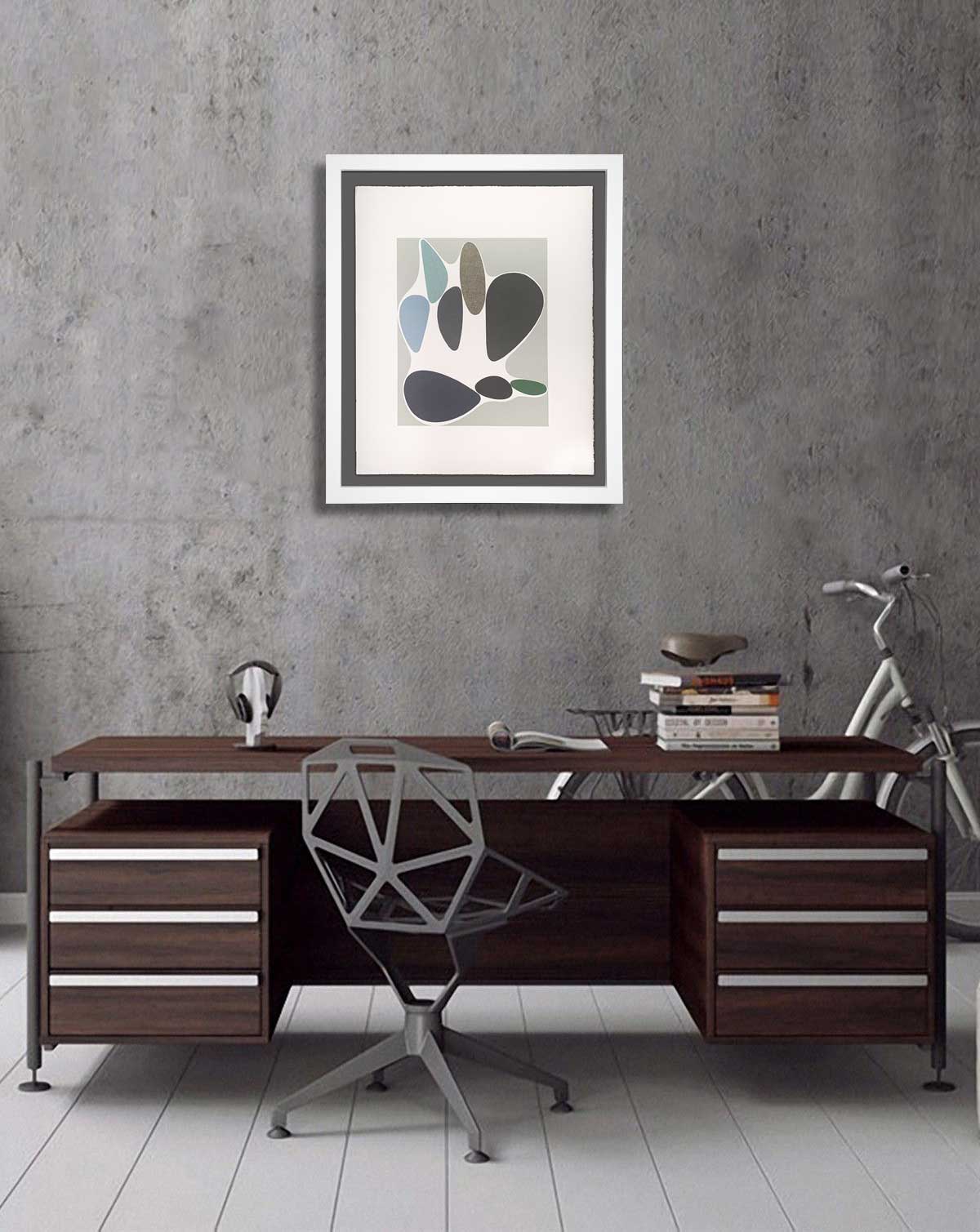 Victor Vasarely Original LITHOGRAPH Limited Edition 1972 w/Frame Included