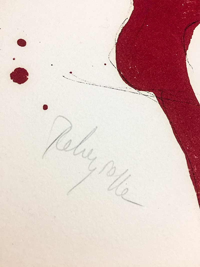 Paul REBEYROLLE Original Hand SIGN Lithograph Ltd Ed. "I think." w/Frame