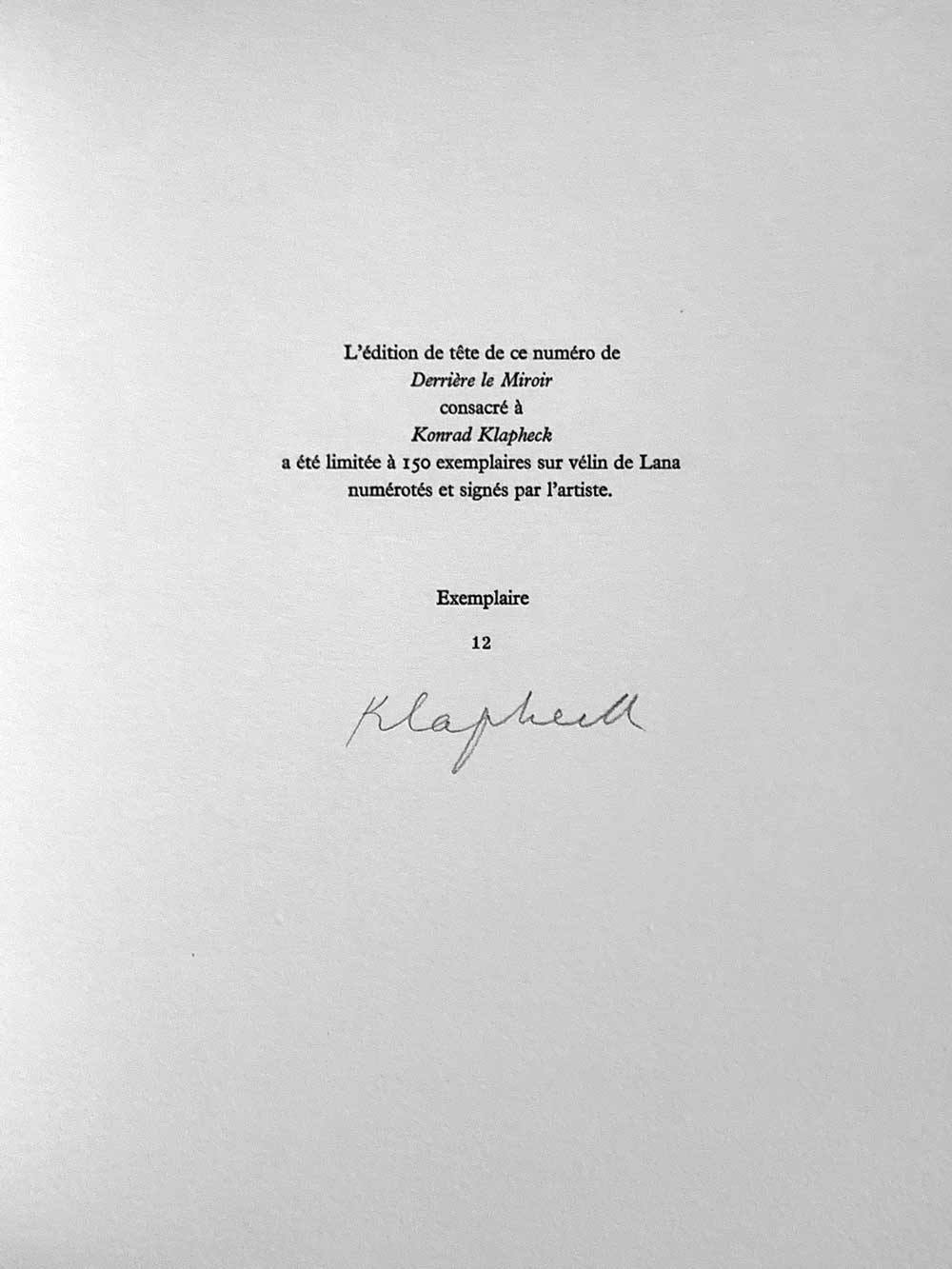 2 Konrad KLAPHECK Lithograph Ltd. Ed. (Set of 2) "Fanatique & La Mére.." w/FRAME