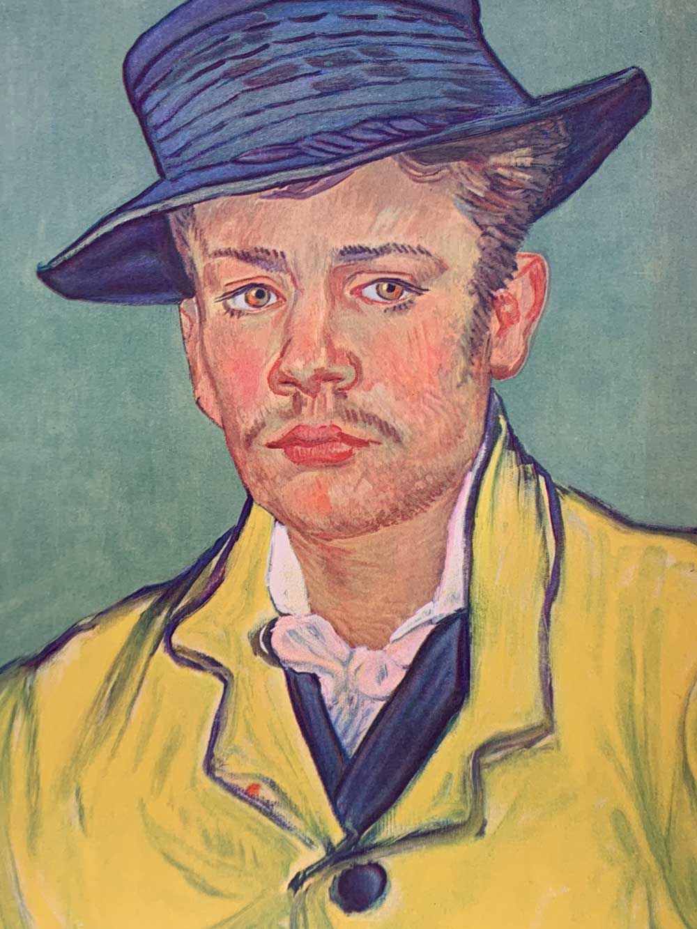 Vincent Van GOGH Lithograph Ltd. Ed. "Portrait of a Young Man" 1937 w/Archival Frame