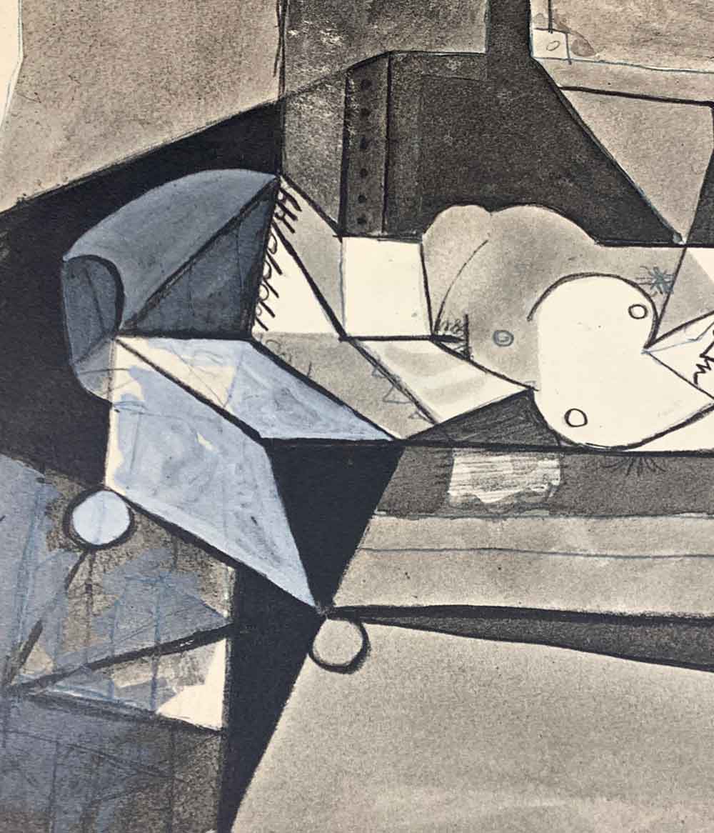 Pablo PICASSO Lithograph DATED LTD -Preparatory Study UNESCO