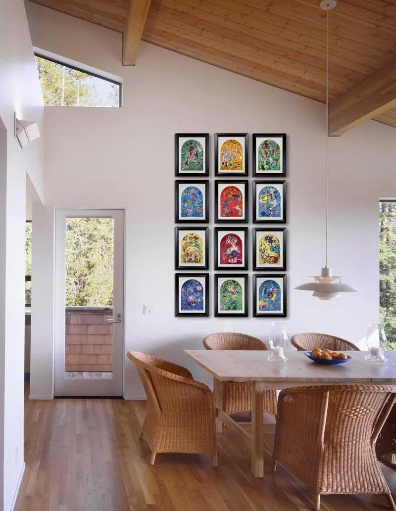 12 Marc CHAGALL Lithographs LTD. Ed. ~Windows for Jerusalem w/Shipping Included