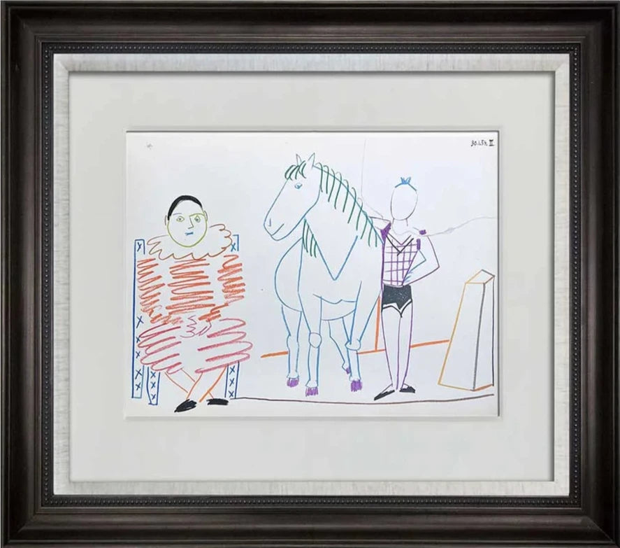 Pablo Picasso LIMITED Edition Lithograph "30.1.54 III" w/Archival FRAME
