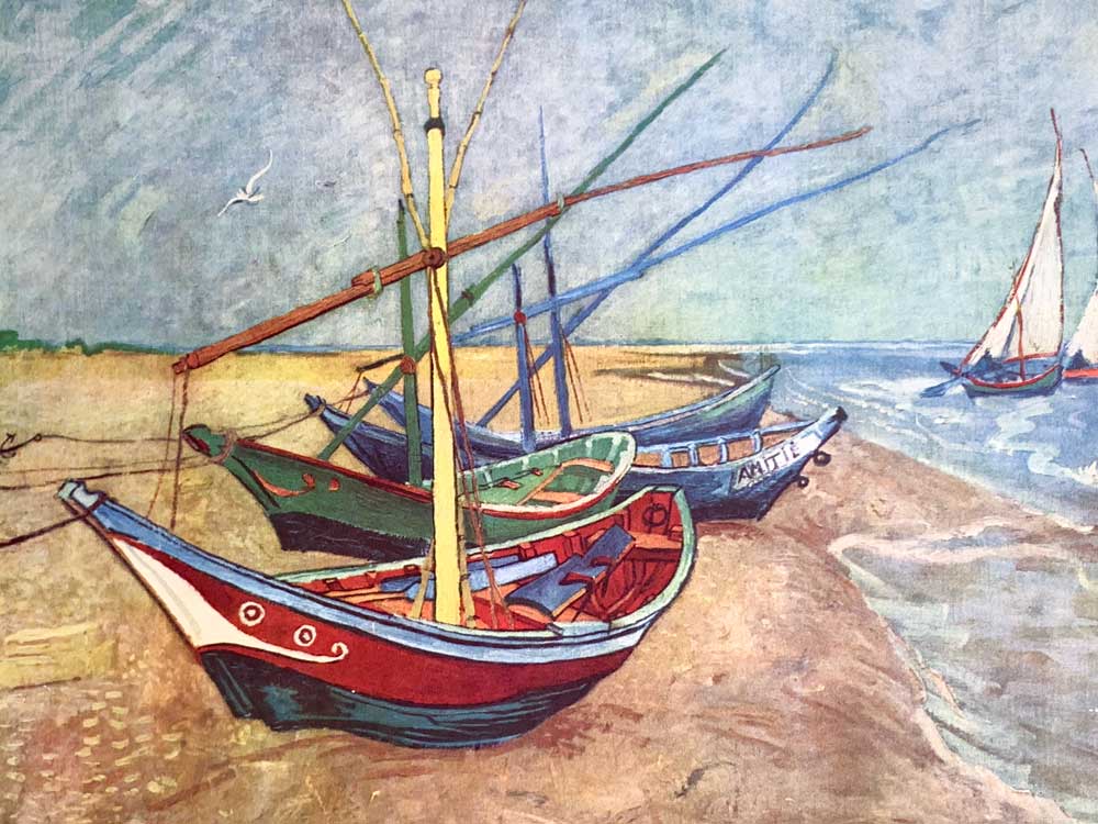 Vincent Van Gogh Limited Edition Lithograph "Boats.." w/Frame Included