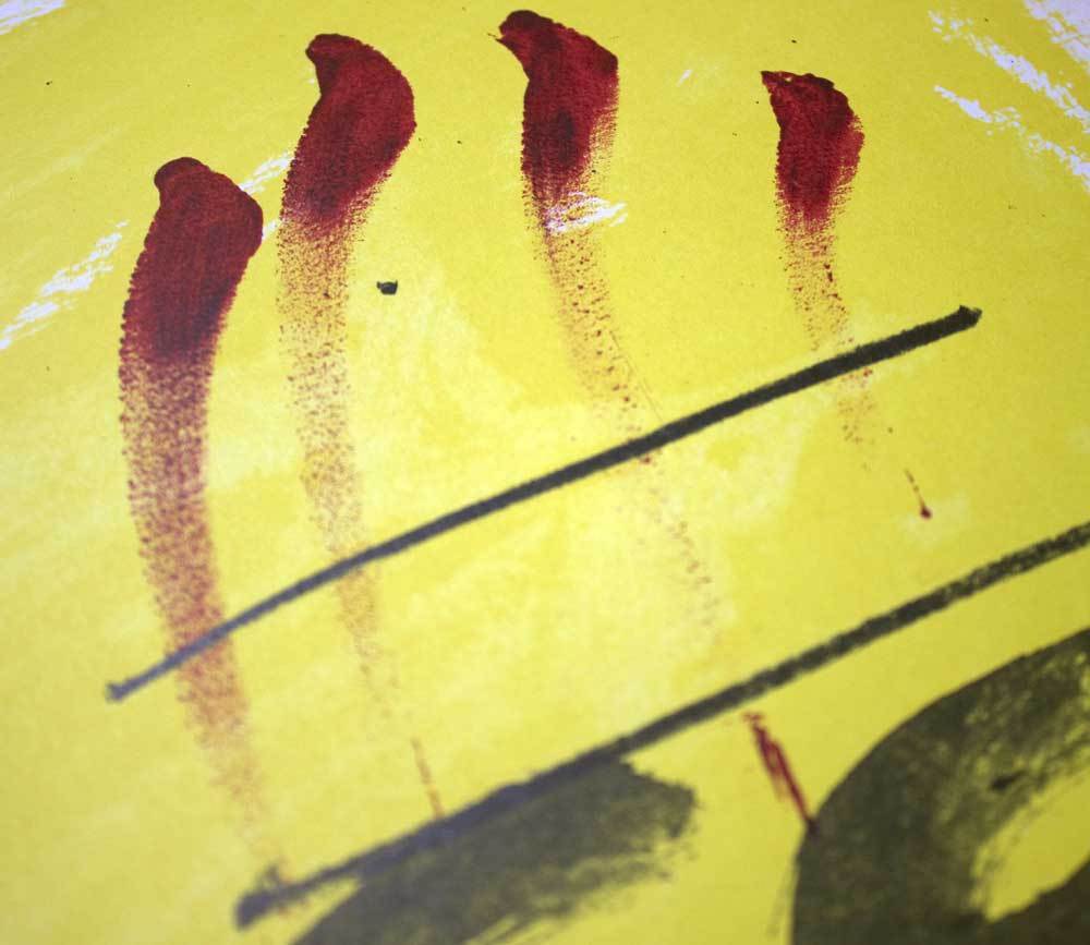 Antoni TAPIES Original LIMITED Ed. n°83 Color Lithograph Woven Paper +FRAMING