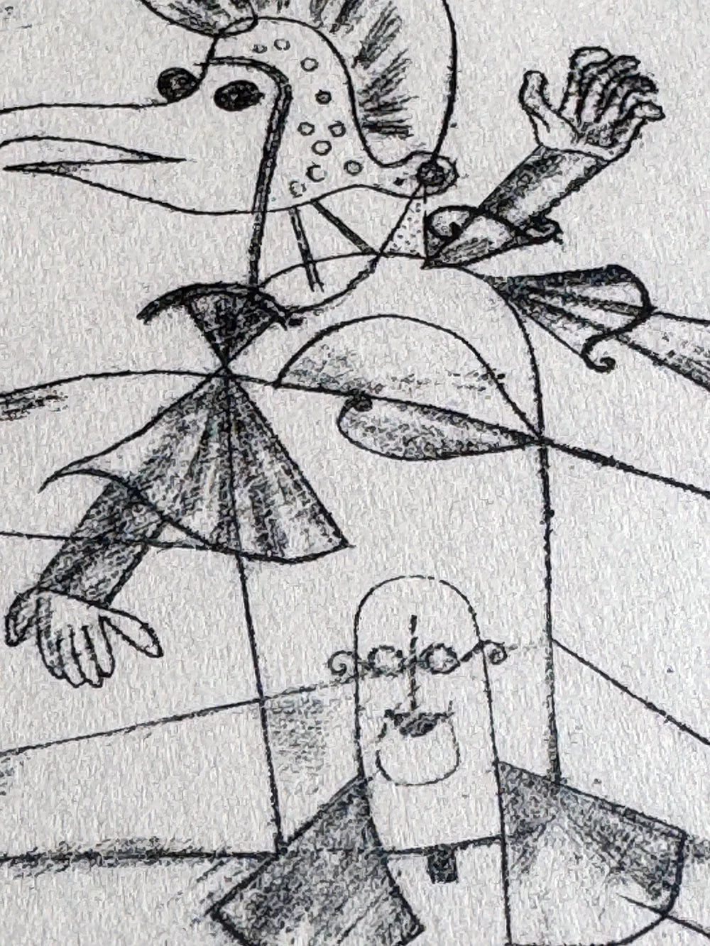 Paul KLEE Lithograph LTD Edition “Buffoonery (Narretei) " w/FRAME Included