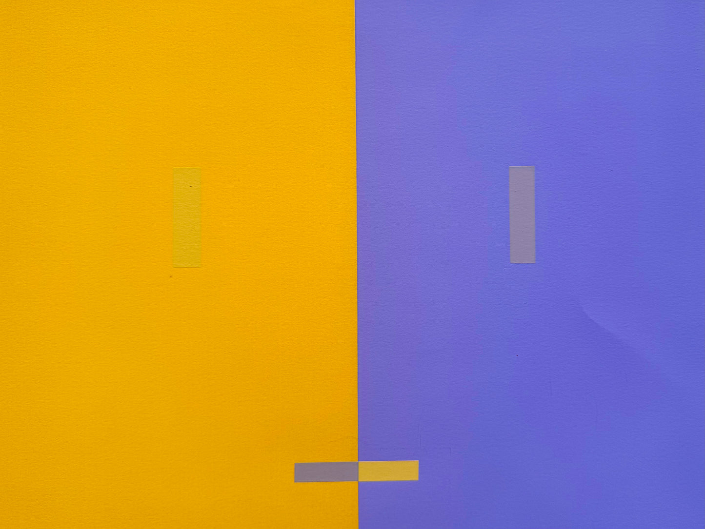Josef ALBERS Original SILKSCREEN 1963 [VII-2b] Yellow/Blue w/Custom Frame