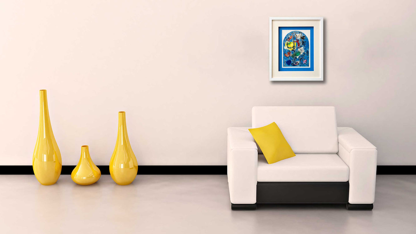 Marc CHAGALL Lithograph LIMITED Edition "Dan" + Cat .Ref.c49 w/Gallery Frame