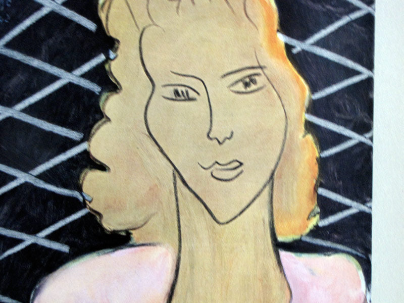 Henri MATISSE Limited Edition SIGNED “La Dame Au Corsage Rose" Lithograph