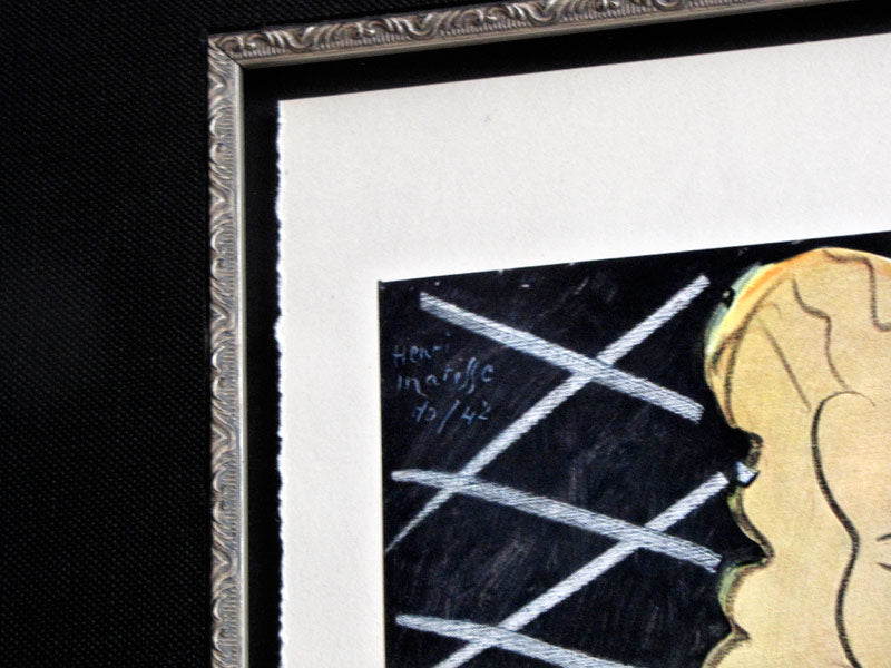 Henri MATISSE Limited Edition SIGNED “La Dame Au Corsage Rose" Lithograph