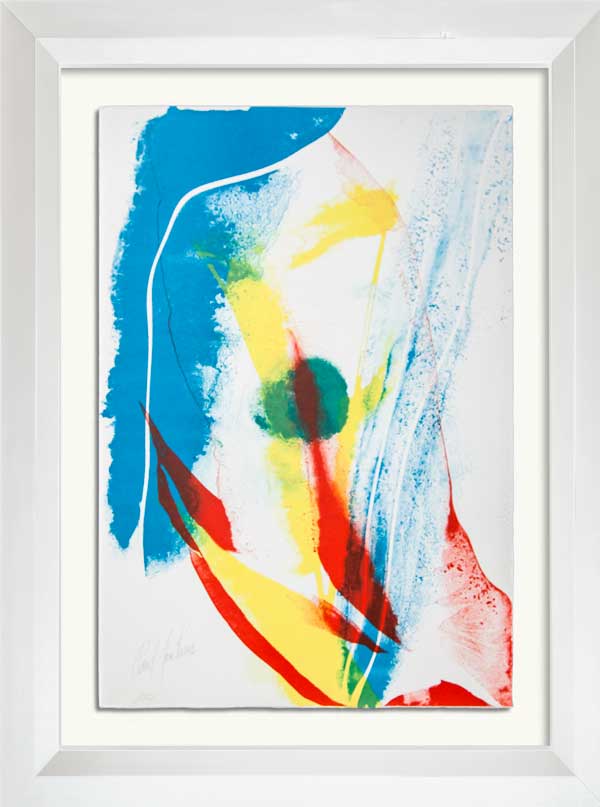 Paul JENKINS Lithograph Original 1965 - Hand SIGNED by artist, w/FRAMING
