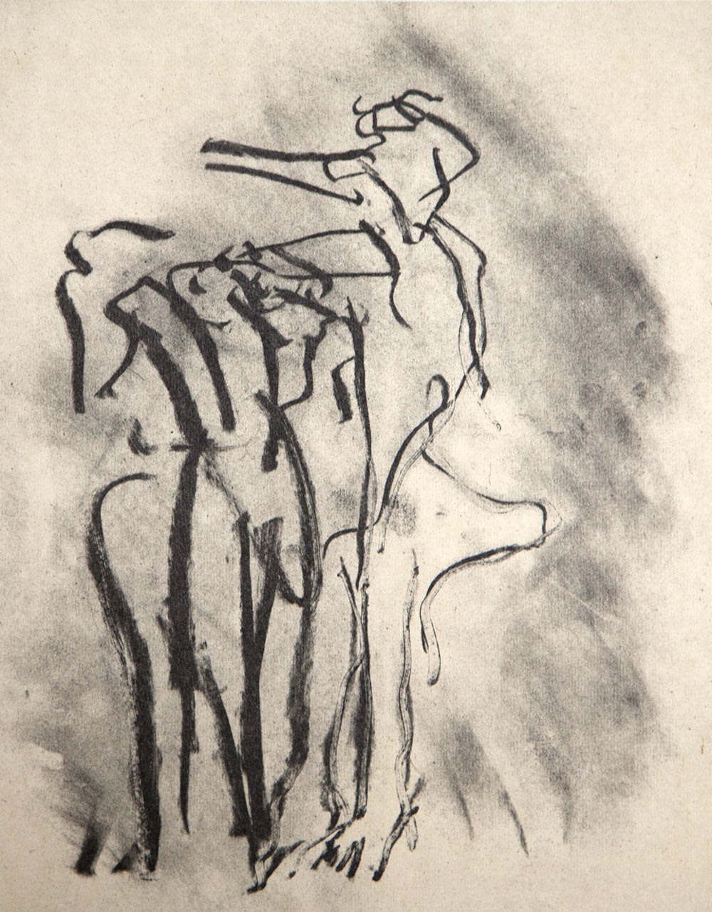 Willem DE KOONING Lithograph ORIGINAL Ltd.EDITION Untitled 1988 w/Frame