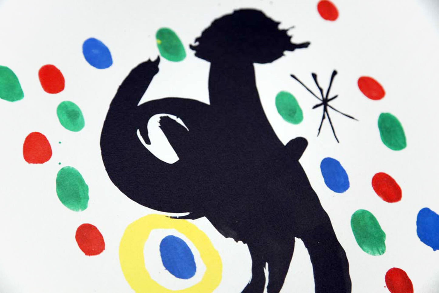 Joan MIRO Original COLOR Lithograph Watermark Guarro LTD w/Frame