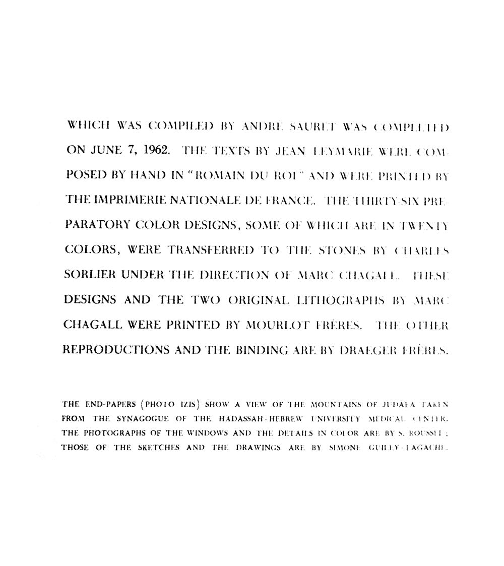 Marc CHAGALL Lithograph LIMITED Ed. "Reuben" + Cat .Ref.c49 ++Gallery Framing