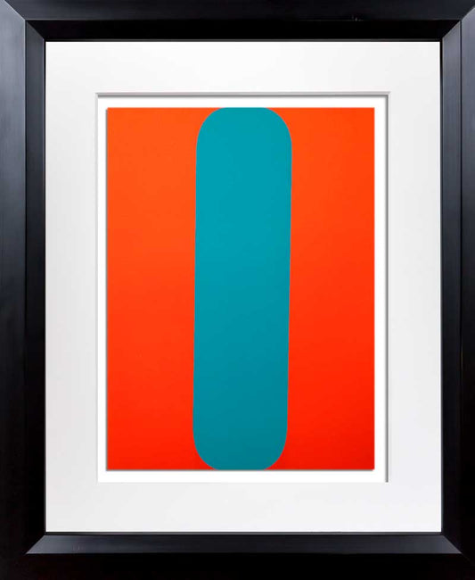 Ellsworth KELLY Lithograph ORIGINAL 1964 Red/Blue LIMITED Ed. w/Custom Frame