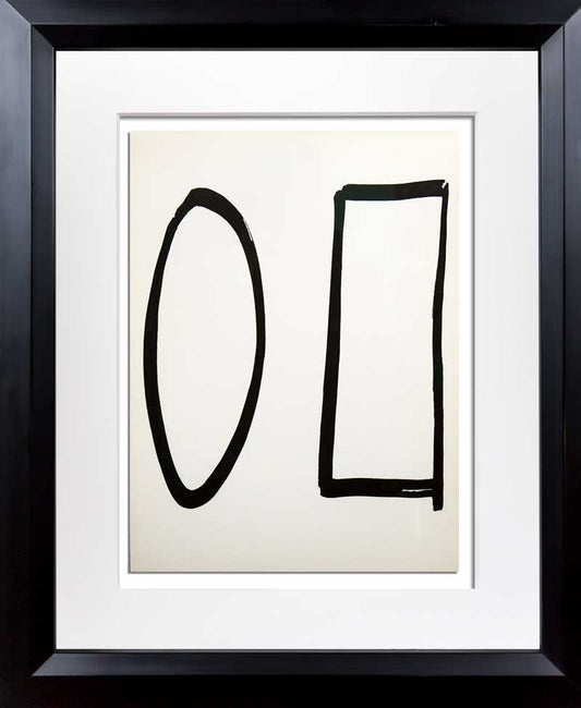 Ellsworth KELLY Lithograph ORIGINAL 1964 Forms LIMITED Ed. w/Custom Frame