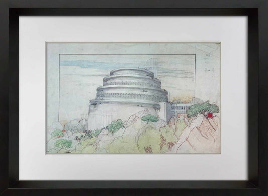 Frank Lloyd WRIGHT Lithograph #’ed LIMITED Ed. "Gordon Strong Planetarium"