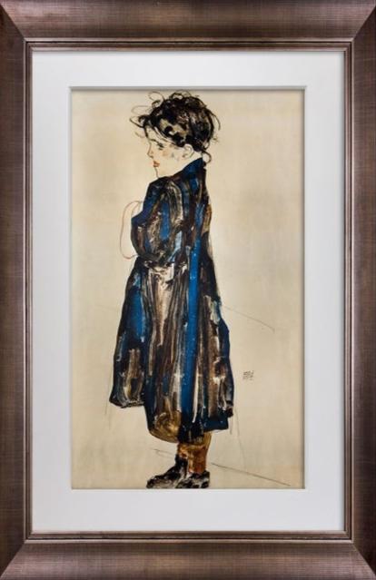 Egon Schiele Limited Edition Lithograph "Peasant Girl"