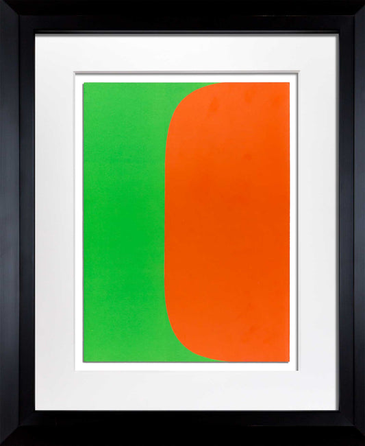 Ellsworth KELLY Lithograph ORIGINAL 1964 Red/Blue LIMITED Ed. w/Custom Frame