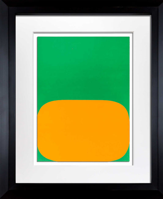 Ellsworth KELLY Lithograph ORIGINAL 1964 Yellow/Green LIMITED Ed. w/Custom Frame