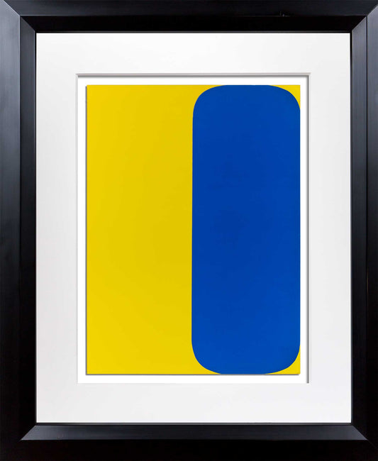 Ellsworth Kelly Original Lithograph - Yellow/Blue, 1964